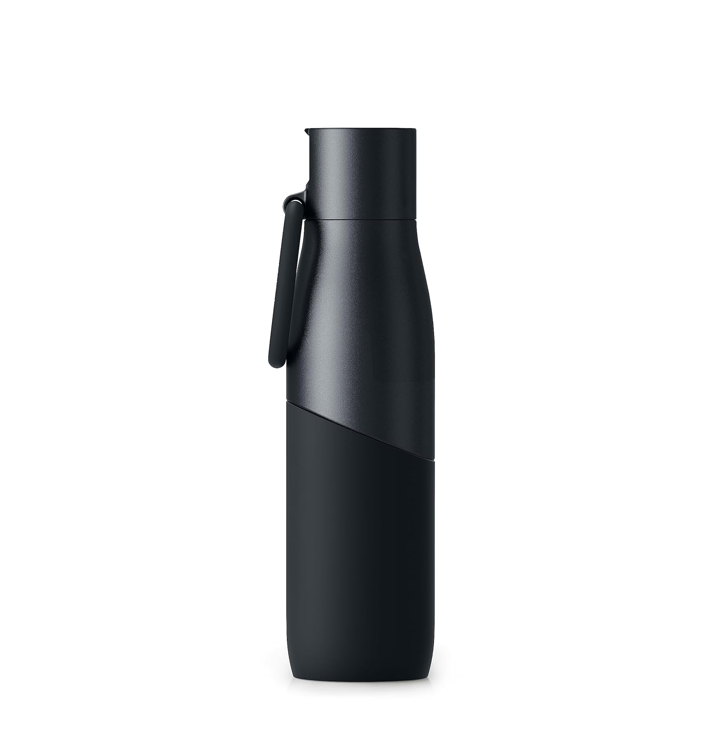 LARQ Bottle Movement Filtered - Lightweight Non-Insulated Stainless Steel Water Bottle BPA Free with Nano Zero Technology and Long-Lasting Filters, Black/Onyx, 24oz