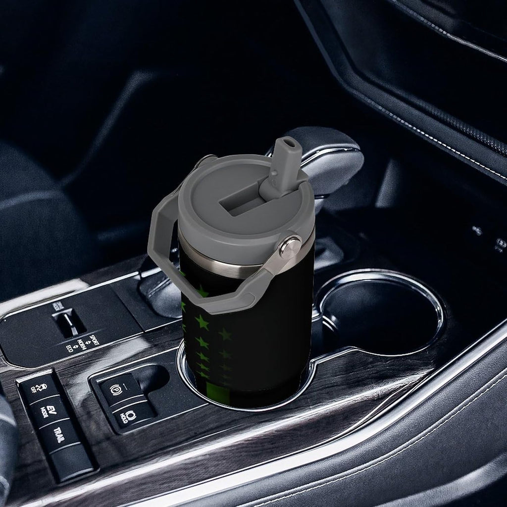 30 Oz Tumbler National Donate Life Month Stainless Steel Coffee Mug with Handle And Flip Straw Large Insulated Water Bottle for Women Men