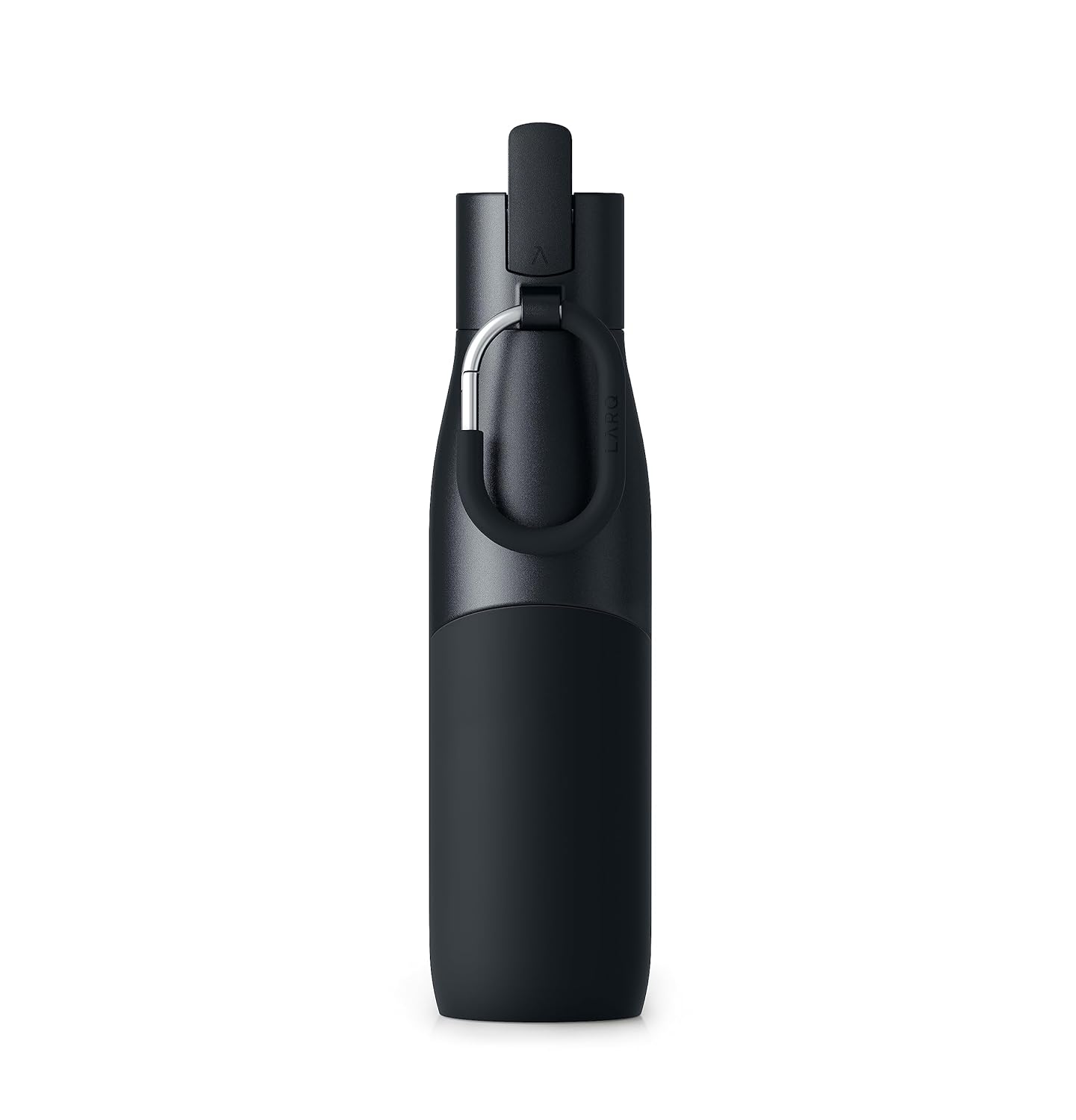 LARQ Bottle Movement Filtered - Lightweight Non-Insulated Stainless Steel Water Bottle BPA Free with Nano Zero Technology and Long-Lasting Filters, Black/Onyx, 24oz