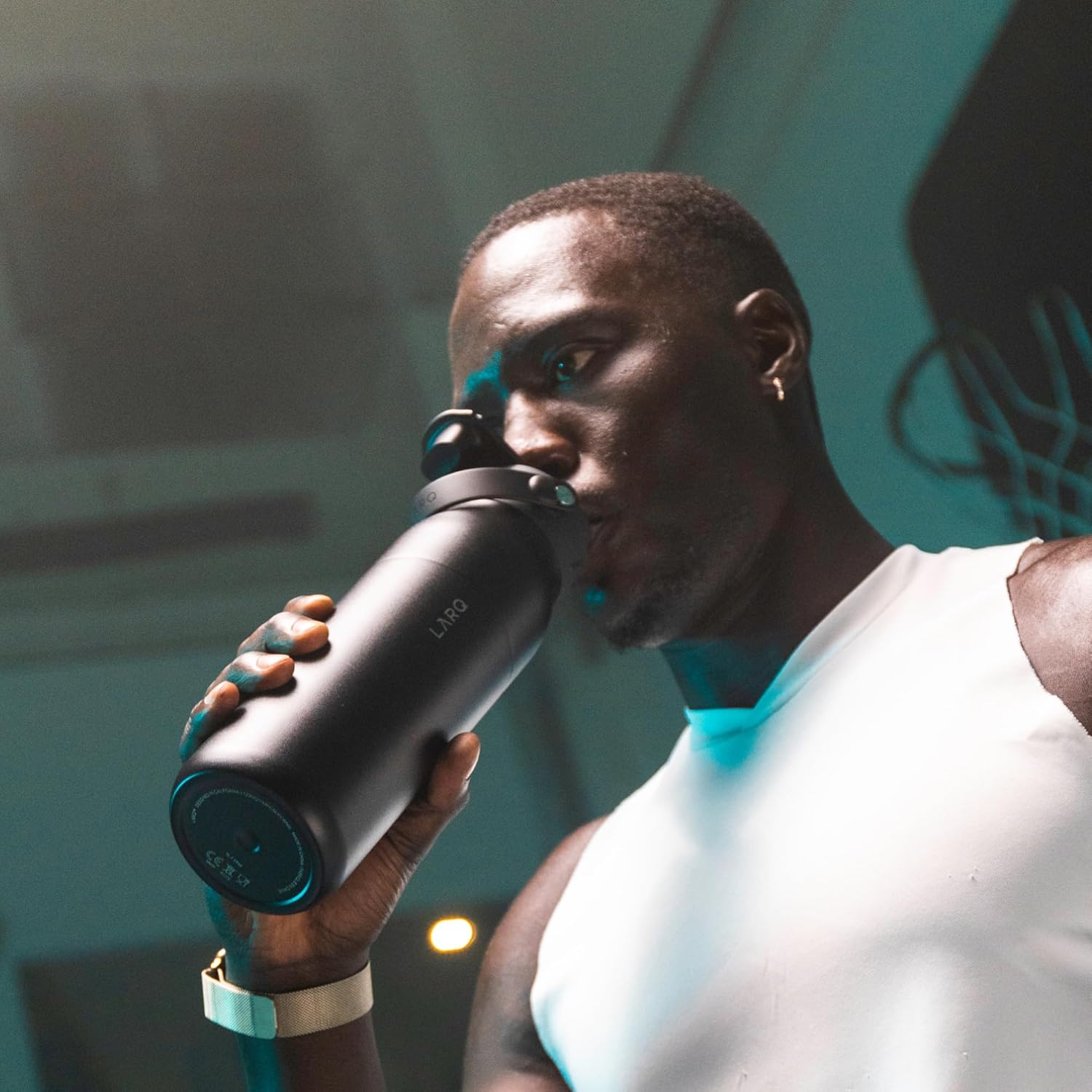 LARQ Holiday Bundle Set - 2X Bottles Swig Top 34oz - Insulated Stainless Steel Water Bottles with Built-in Silicone Handle | Thermos, BPA Free| Keep Drinks Cold for 24 Hour