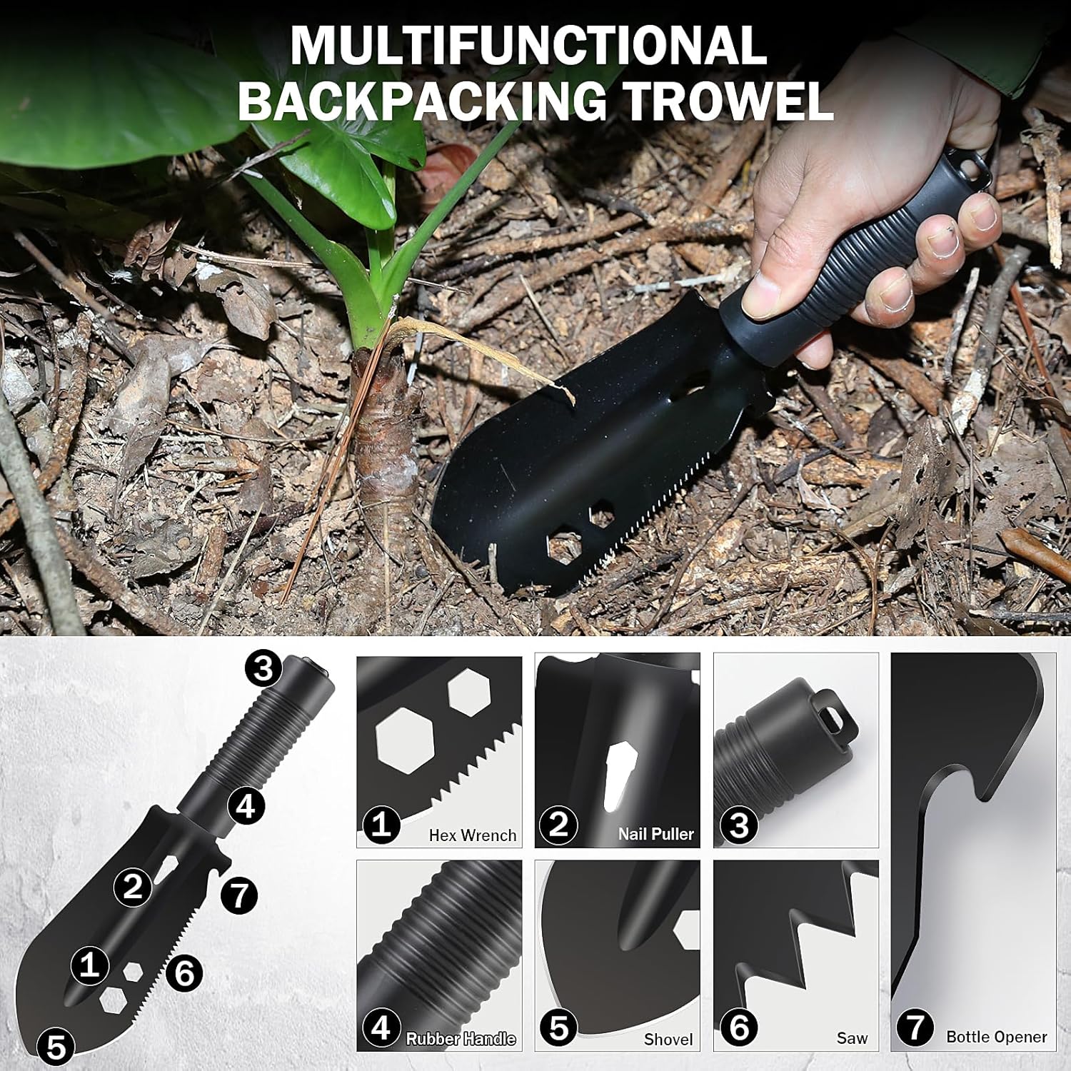 Gifts for Men Christmas Survival Kit, Survival Gear and Equipment 258 PCS with Water Filter, Emergency Tent, LED Lantern, First Aid Kit Supplies, 25L Backpack for Family, Outdoor Camping, Hiking